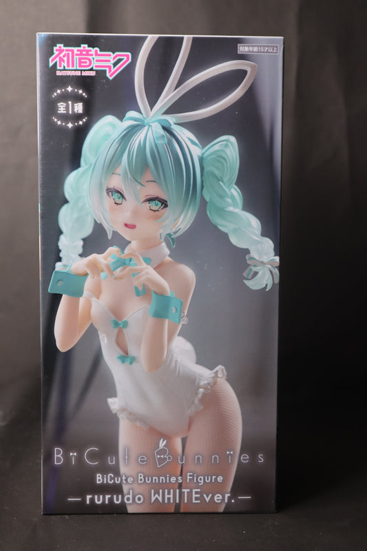 Hatsune   Miku   BiCute   Bunnies   Figure   -   Hatsune   Miku   Rurudo   White   ver.